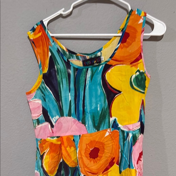 Jams World vintage Colorful Floral Maxi Dress sundress summer 90s - Picture 5 of 9